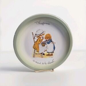 Holly Hobbie 10.5" Plate "Happiness Is Meant To Be Shared" 1972